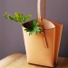 Vegetable Tanned Leather Tote - Result of Stainless Steel Shelves
